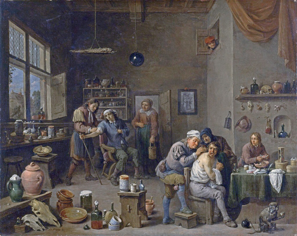 In the Dutch settlement of New Netherland, medicine was practiced by physicians relying on ancient Greek and Roman texts, with little influence from Renaissance scientific advances, viewing diseases often as supernatural in origin.